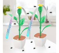 yotutun Ventilateur Anti Mouche, 2 Pièces Pliable Ventilateur Mouche de Table Portable Anti Moucherons Suspendu Anti Mouche Ventilateur pour Extérieur Intérieur Cuisine Camping Fêtes