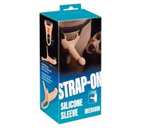 You2Toys Gode ceinture & gaine à pénis creux en silicone Taille M couleur chair 14 cm