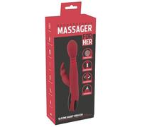 Vibro à poussoir, rotatif et chauffant pour lapin