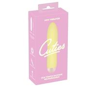 Cuties Mini Jaune - vibromasseur en silicone rechargeable