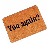 You Again Paillasson d'intérieur et d'extérieur pour entrée, entrée ou tapis bas, 45 x 75 cm, jaune