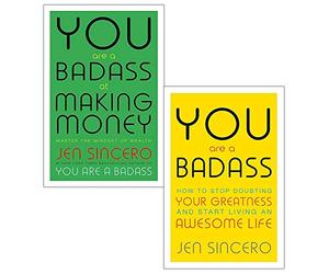 You are a badass jen sincero collection 2 books set (at making money: master the mindset of wealth, how to stop doubting your greatness and start living an awesome life)