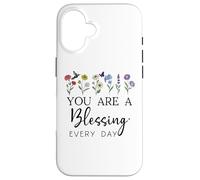 You are a Blessing God Quote Blessed Christian Bible Verse Coque pour iPhone 16