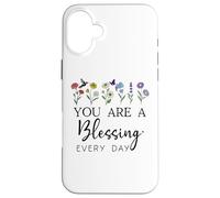 You are a Blessing God Quote Blessed Christian Bible Verse Coque pour iPhone 16 Plus