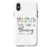 You are a Blessing God Quote Blessed Christian Bible Verse Coque pour iPhone X/XS