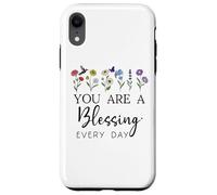 You are a Blessing God Quote Blessed Christian Bible Verse Coque pour iPhone XR