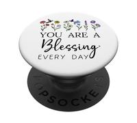 You are a Blessing God Quote Blessed Christian Bible Verse PopSockets PopGrip Adhésif