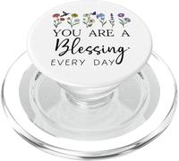 You are a Blessing God Quote Blessed Christian Bible Verse PopSockets PopGrip pour MagSafe