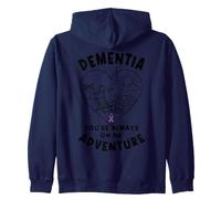 You are Always on an Adventure Démence Sensibilisation à la Démence Violet Sweat à Capuche