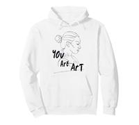 You are Art Minimalist Line Art Abstrait Visage Femme Sweat à Capuche