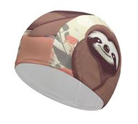 You are Awesome Bonnet de bain paresseux pour adulte, tissu élastique, bonnet de bain confortable pour cheveux longs et courts