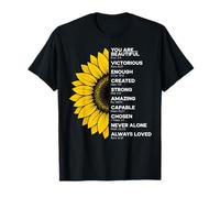 You are Beautiful Strong Chosen Tournesol Religion Chrétienne T-Shirt