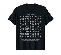 You are Empowering Positive Affirmation Word Search Puzzle T-Shirt Graphique avec Valeur