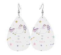 You Are Magical Les boucles d'oreilles en cuir en forme de goutte pour femme sont adaptées pour les fêtes, les fêtes de vacances et les cadeaux., taille unique