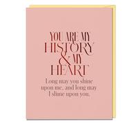 You Are My History and My Heart Card