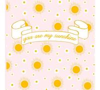 You are my sunshine, a girl baby shower guest book: pink sun & flower design, matte paperback cover 8.25” x 8.25” / sign in pages / wishes for baby / ... space for keepsake photos & party invitation