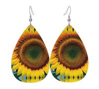 You Are My Sunshine Boucles d'oreilles en cuir Motif tournesol