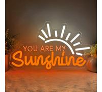 You Are My Sunshine Enseigne Lumineuse,Soleil Neon LED Mural pour Bar Club Party Pub Chambre Fête,You Are My Sunshine Dimmable Eclairage LED Cadeau pour Madame Monsieur Alimenté par USB（14.2"*8.7"）