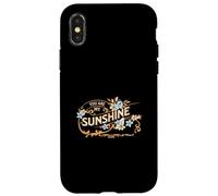 You are My Sunshine Floral Flowers Spring Botanical Coque pour iPhone X/XS
