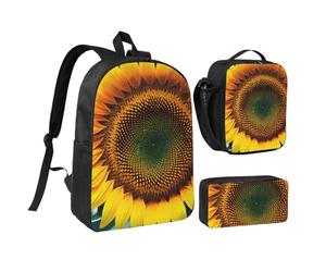 You Are My Sunshine Lot de 3 sacs à dos avec boîte à déjeuner et trousse à crayons pour voyage, travail, camping Unisexe