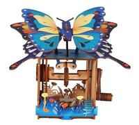 You are My Sunshine Music Box Puzzle 3D Legno per Adulti Kit Farfalla Regalo Artigianale, Decorazione CASA Idea per Natale Compleanno (Blue)