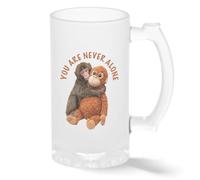 You are never alone baby Monkey Punch Tasse en verre Pint Givré Transparent Nouveauté Pour Bière