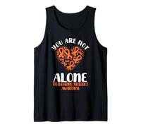 You are Not Alone Teen Dating Violence Wear Ruban Orange Débardeur