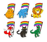 You are safe with me - Épingles en émail LGBTQ - Épingles arc-en-ciel - Épingles de fierté pour médecin, infirmière, étudiant en médecine - Broche pour chapeau, chemise, sac à dos - Accessoires de