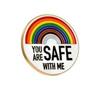 You are safes with ME Pins Broche arc-en-ciel en émail Broche infirmière Docteur Étudiant Chapeau Broche pour vêtements Sac à dos Insigne Bijoux Cadeau Viking (jaune, taille unique), alliage, No