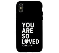 You Are So Loved John 3:16 Verse biblique chrétien Coque pour iPhone X/XS