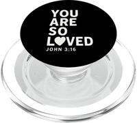 You Are So Loved John 3:16 Verse biblique chrétien PopSockets PopGrip pour MagSafe