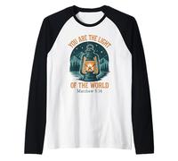 You are The Light of The World - Matthieu 5:14 Style Vintage Manche Raglan