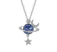 You are The Most Special Star in The Universe, Fashion Charms Diamond Pendentifs Collier Pendentif Collier Beau Cadeau pour les filles adorables (Argent), Étain, Diamant