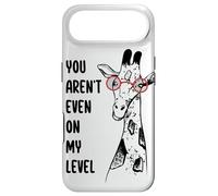 You aren't Even on My Level Lunettes Girafe pour Amoureux des Animaux Coque pour iPhone Air