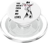 You aren't Even on My Level Lunettes Girafe pour Amoureux des Animaux PopSockets PopGrip pour MagSafe