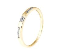 & You - Bague Solitaire - Diamant 0.010 Cts - Disponible en Or Jaune et Or Blanc - Bijou Femme