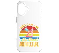 You Can Ask Me About Architecture Cadeau Amusant rétro Coque pour iPhone 16
