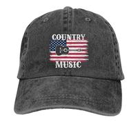 You Can Never Have Too Many Guars Casquette de baseball pour papa Réglable Original Classique Profil bas Coton Chapeau Homme Femme, Country Music Drapeau Amérique Noir 34, Taille unique