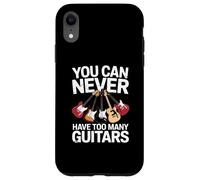 You Can Never Have Too Many Guitars Funny Guitar Player Coque pour iPhone XR