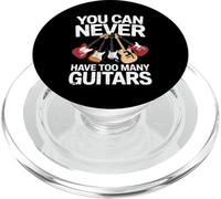 You Can Never Have Too Many Guitars Funny Guitar Player PopSockets PopGrip pour MagSafe