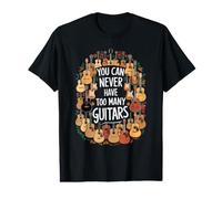 You Can Never Have Too Many Guitars Guitare Collector Men T-Shirt Graphique avec Valeur