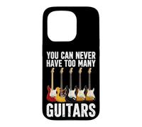 You Can Never Have Too Many Guitars Musique Guitariste Amusant Coque pour iPhone 15 Pro