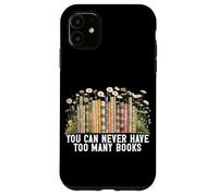 You Can Never Have Troo Many Books Reading Wildflowers Girls Coque pour iPhone 11