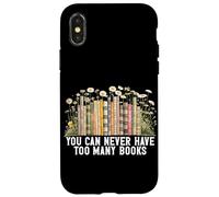 You Can Never Have Troo Many Books Reading Wildflowers Girls Coque pour iPhone X/XS