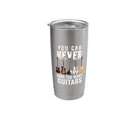 You Can Never Have Troo Many Guitars Distressed Vintage Gobelet isotherme en acier inoxydable double paroi