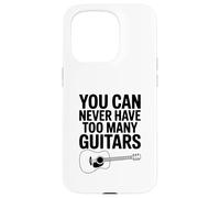 You Can Never Have Troo Many Guitars Music Lover Coque pour iPhone 15 Pro