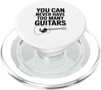 You Can Never Have Troo Many Guitars Music Lover PopSockets PopGrip pour MagSafe