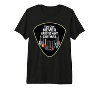 You Can Never Have Troo Many Guitars Musician T-Shirt Haut de Gamme