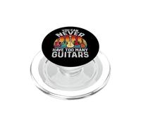 You Can Never Have Troo Many Guitars Retro Guitar Lover PopSockets PopGrip pour MagSafe