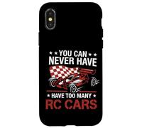 You Can Never Have Troo Many RC Cars Funny RC Racing Design Coque pour iPhone X/XS
